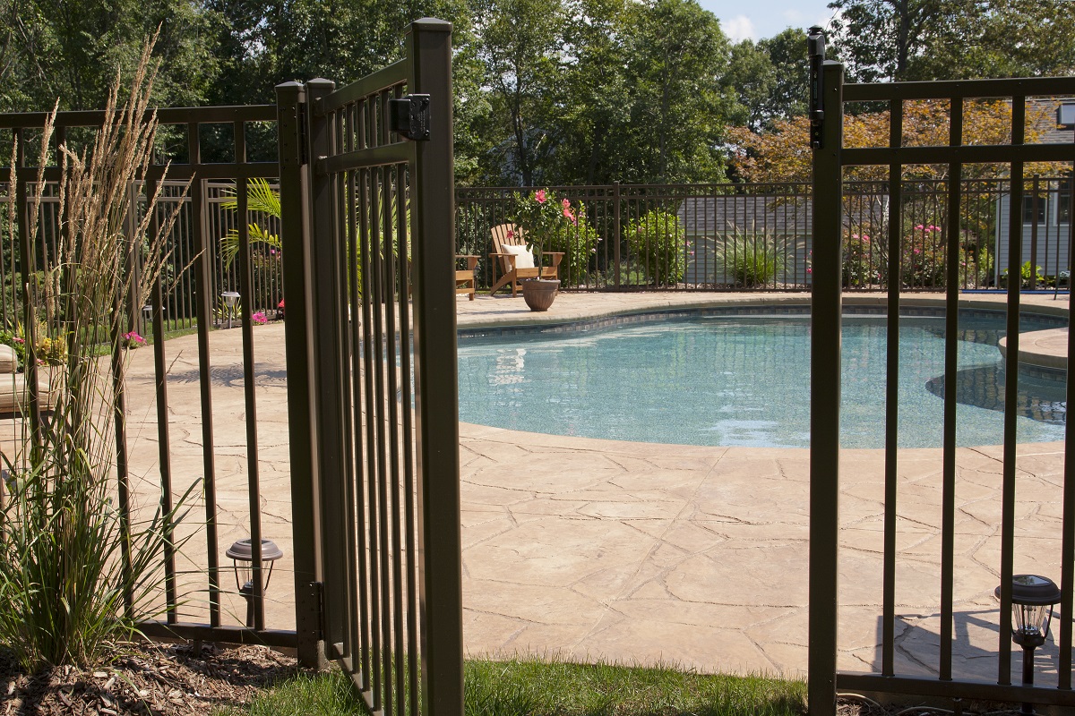 small backyard with pool