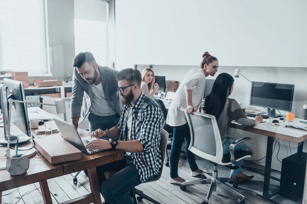 employees working