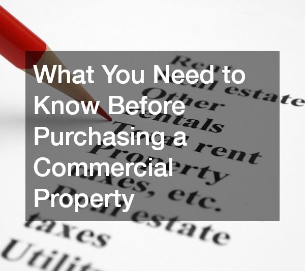 What You Need to Know Before Purchasing a Commercial Property